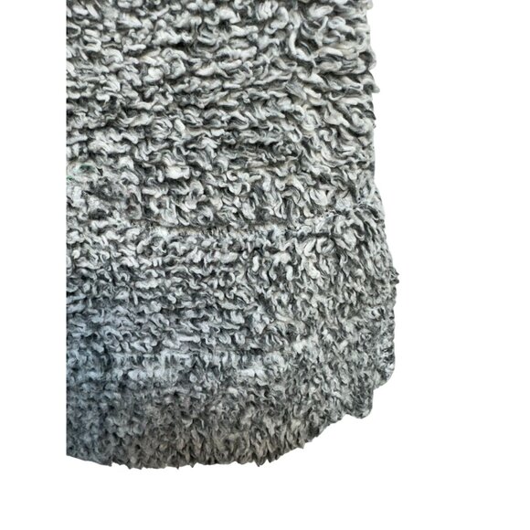 Soft Surroundings Womens Sherpa Pullover Jacket Medium Gray Pockets - Picture 9 of 12